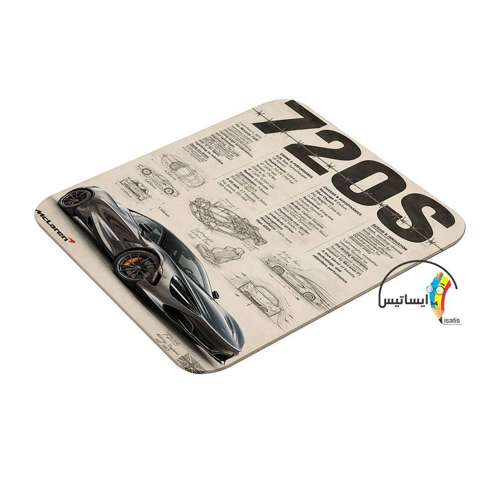 موس پد طرح مک لارن ۷۲۰اس مدل ماوس پد McLaren 720S کد A1