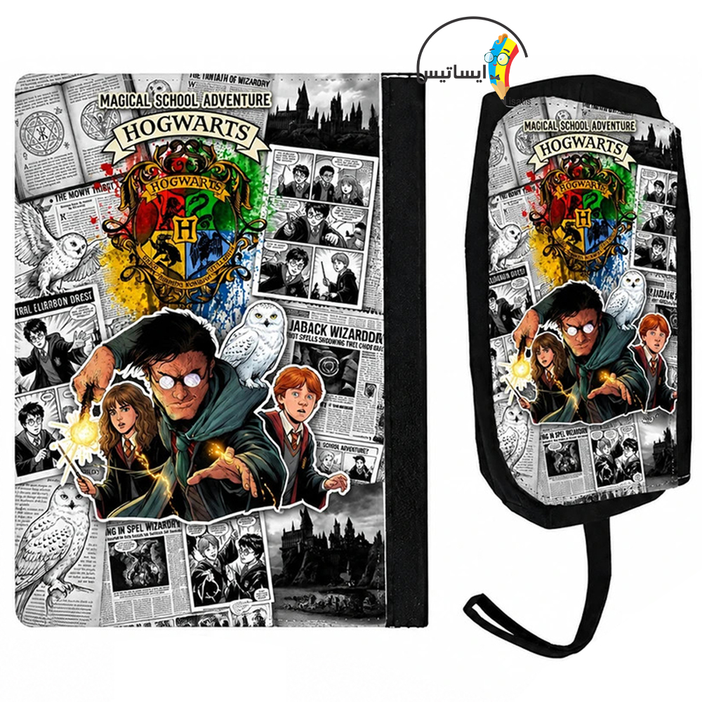 ست کلاسور و جامدادی طرح هری پاتر مدل Harry Potter کد A6