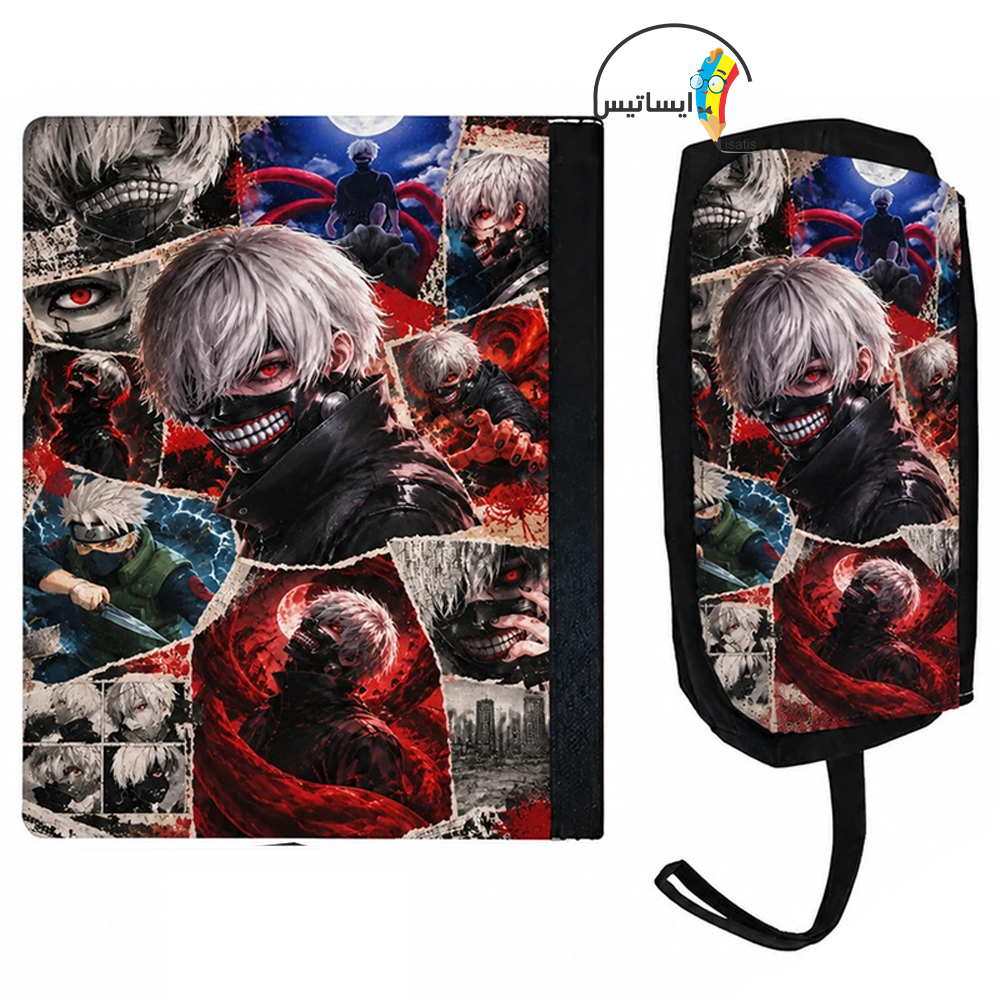 ست کلاسور و جامدادی طرح توکیو غول مدل Tokyo Ghoul کد A1