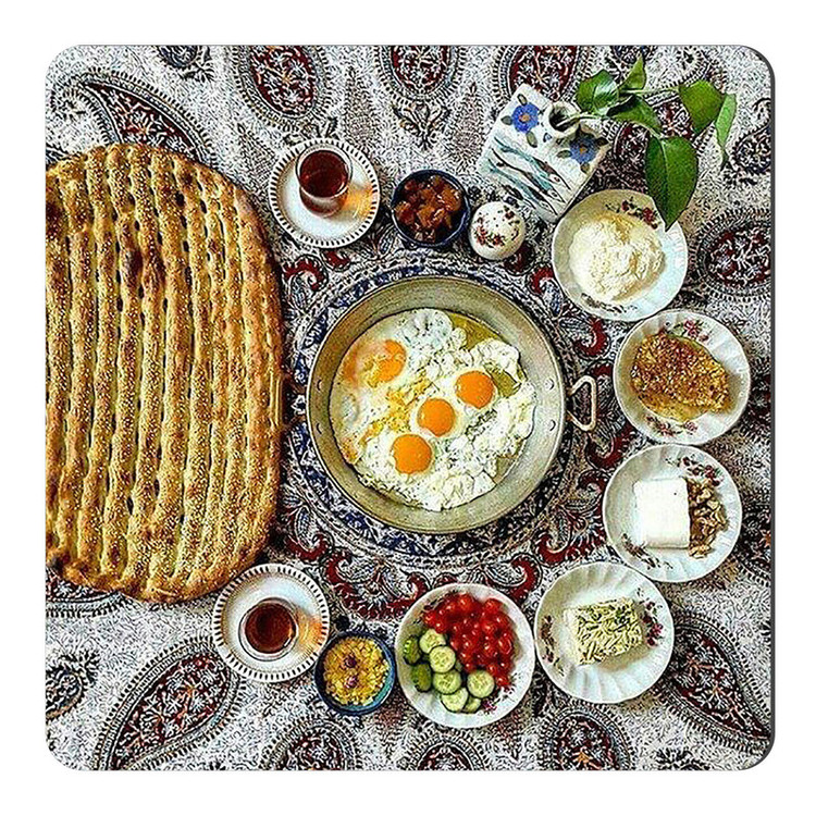 مگنت طرح صبحانه سنتی ایرانی کد A57