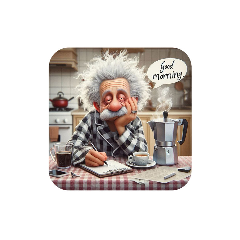 مگنت یخچال مدل صبحانه و انیشتین کد A88