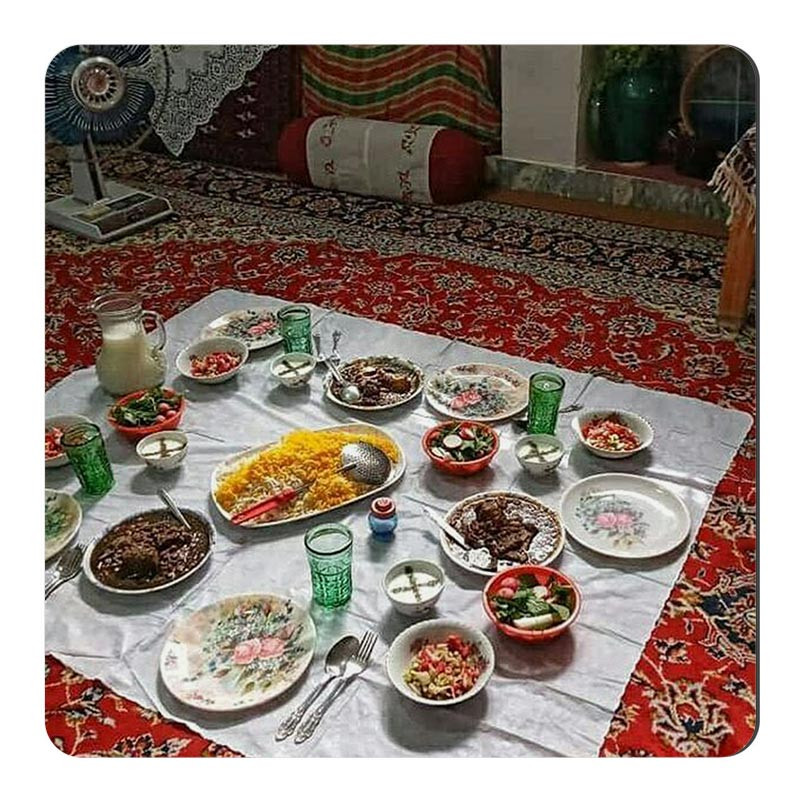 مگنت مدل سفره غذا دهه شصت کد A142