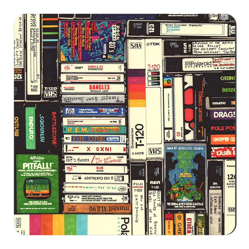 مگنت طرح نوار کاست و نوار VHS کد A307
