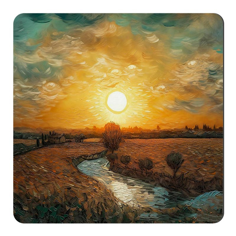 مگنت مدل نقاشی رنگ روغن غروب آفتاب کد A336
