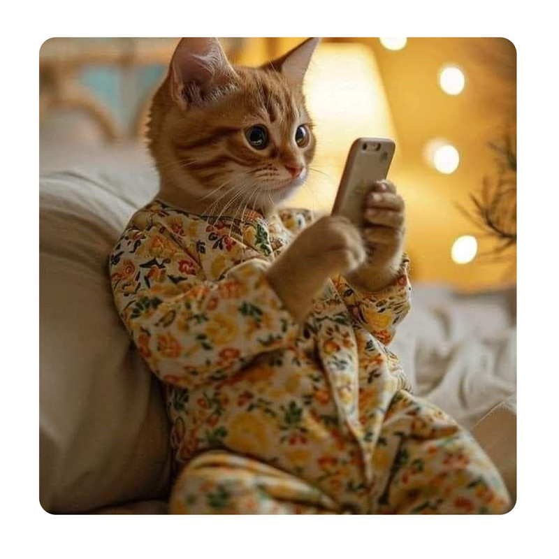 مگنت طرح گربه نارنجی کد A377