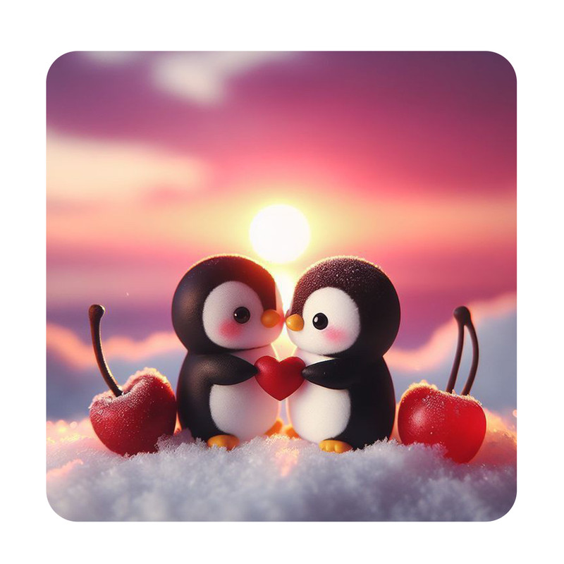 مگنت طرح پنگوئن عاشق کد A471