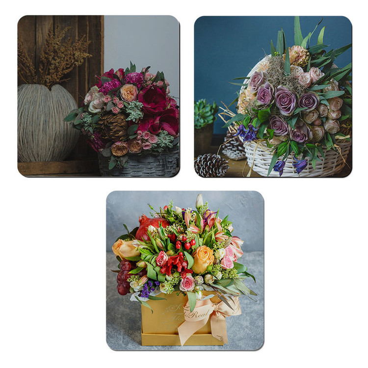 مگنت مدل گل و گلدان کد M310 مجموعه 3 عددی کد A512