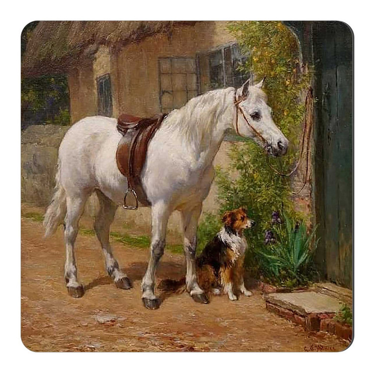 مگنت طرح نقاشی اسب و سگ کد A524